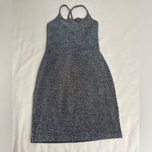 Super sexy strappy backless bodycon Glitter mini dress Size Medium